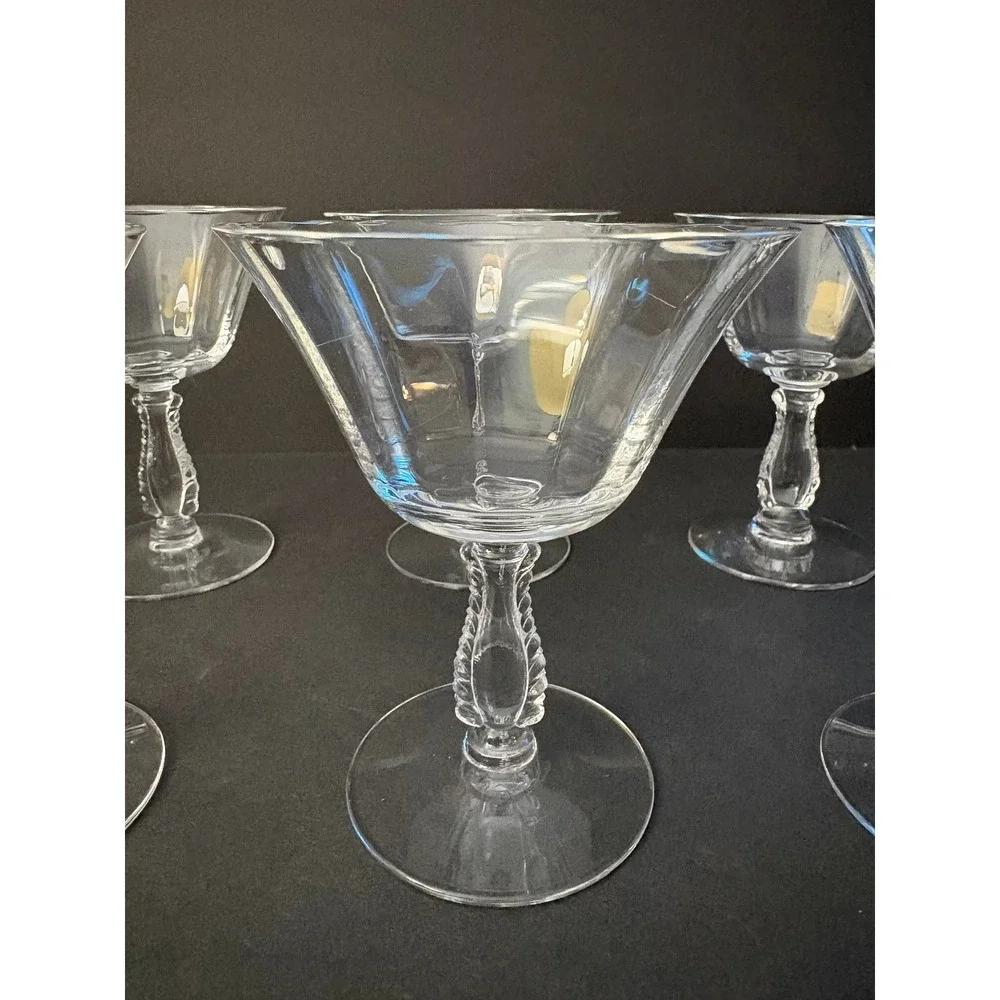 Silver Flutes By Fostoria set six